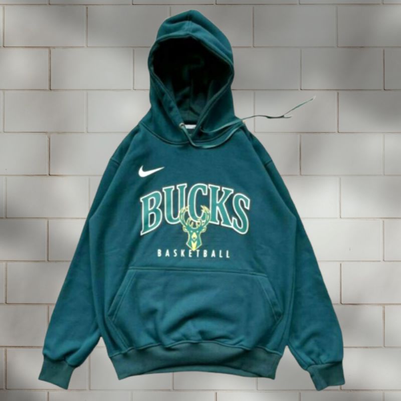 JAKET SWEATER HOODIE PRIA WANITA NIKE BUCKS BASKETBALL LOS ANGELES FULL TAG LABEL