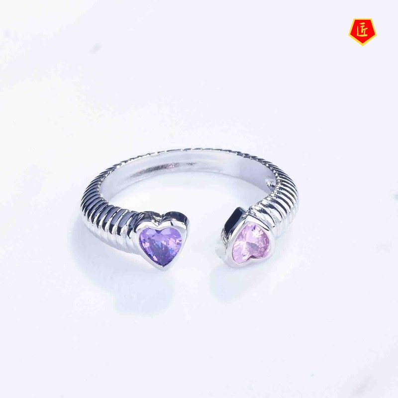 [Ready Stock]Special-Interest Design Elegant Heart Flower Ring