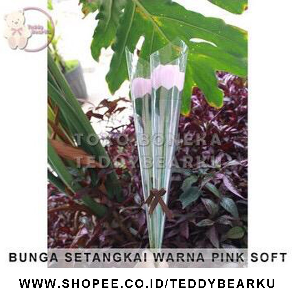 BUNGA SETANGKAI PINK SOFT