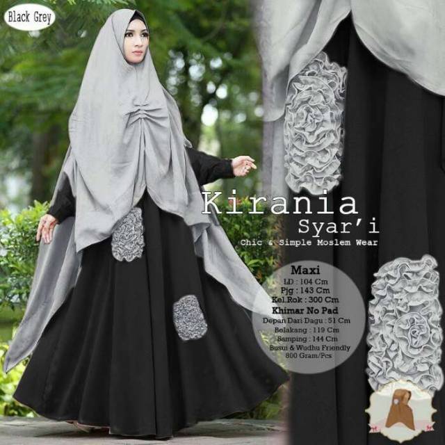 Gamis termurah Grade ori Kirania syari