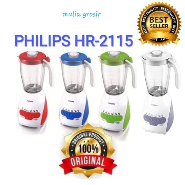 Blender Philips Plastik 2L isi 2 HR 2115