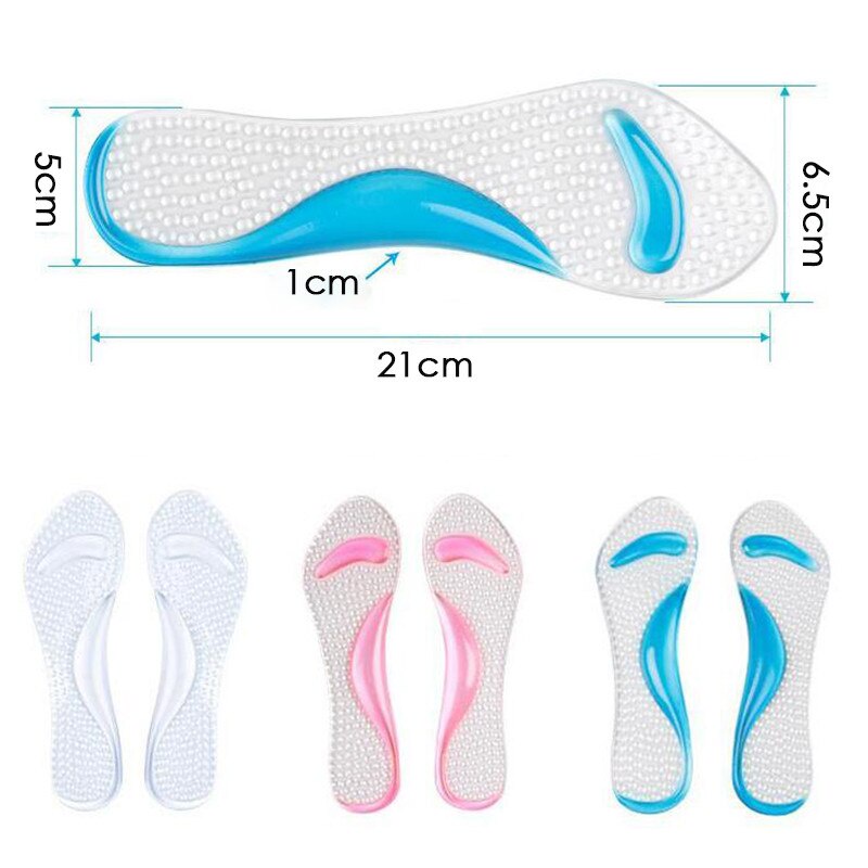 1 Pasang Insole Silicone Full / Sole Gel Silikon Empuk Lengkungan Dukungan Sol Ortopedi