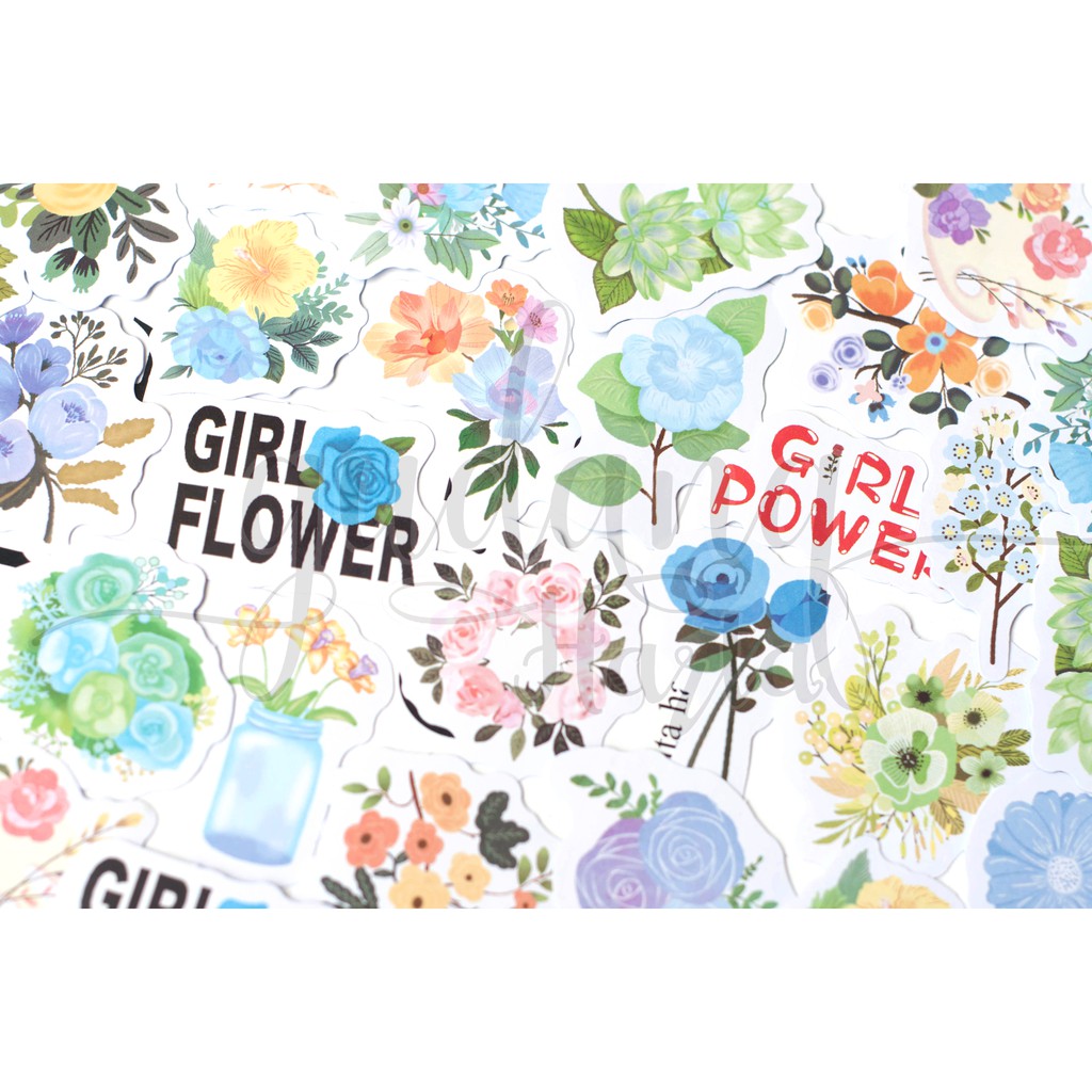 Stiker June Flower Bunga Sticker Lucu Sticker DIY Scrapbook GH 303401