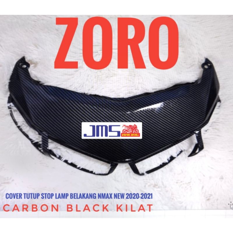 cover tutup carbon ducktail lampu stop belakang nmax new zoro