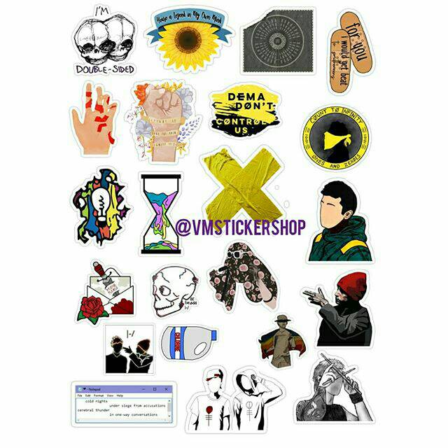 twenty one pilots stickers