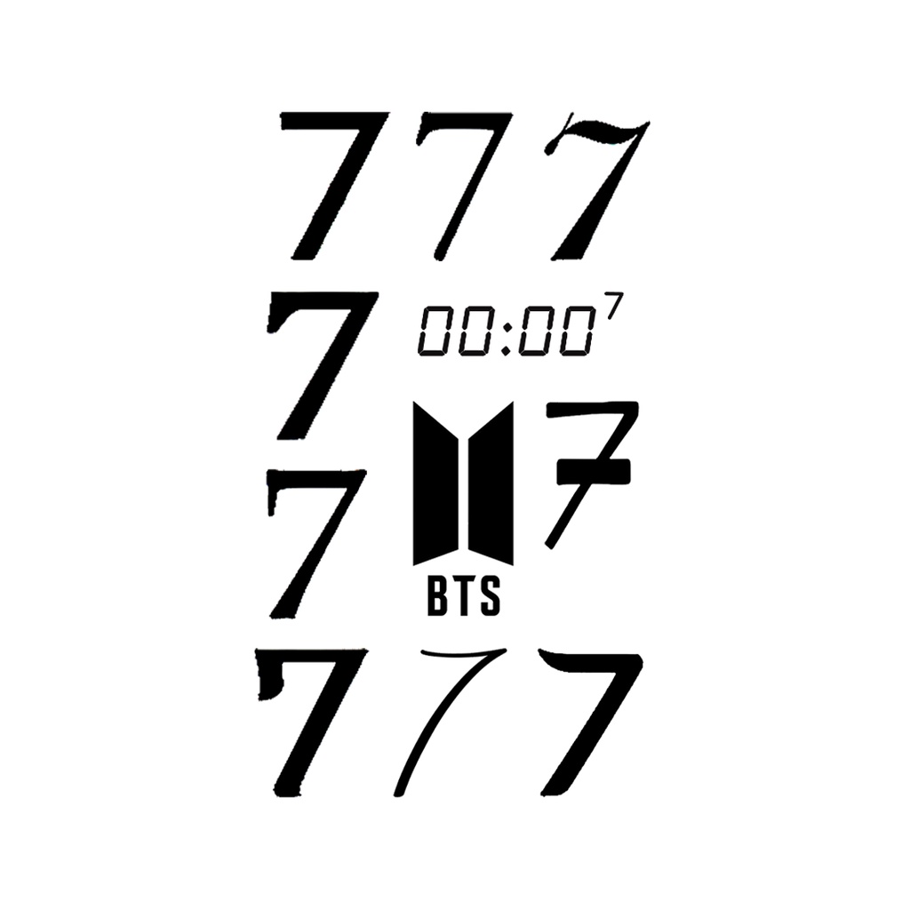 【7 OF BTS】BTS tato Temporer/Tattoo Temporary/Temporary Tattoo ANTI AIR