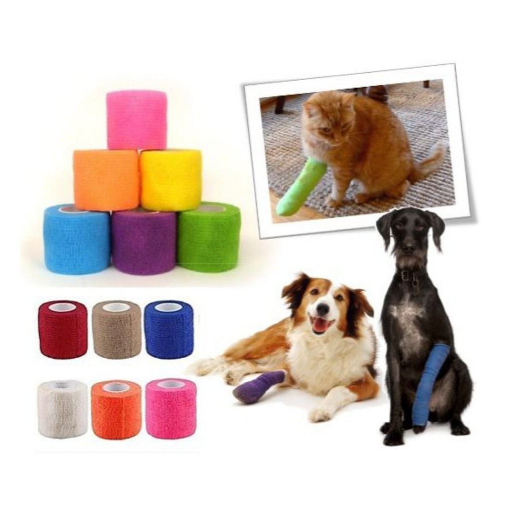 Perban Elastis Anjing dan Kucing - Warna Polos Motif Lucu Army FEFARM