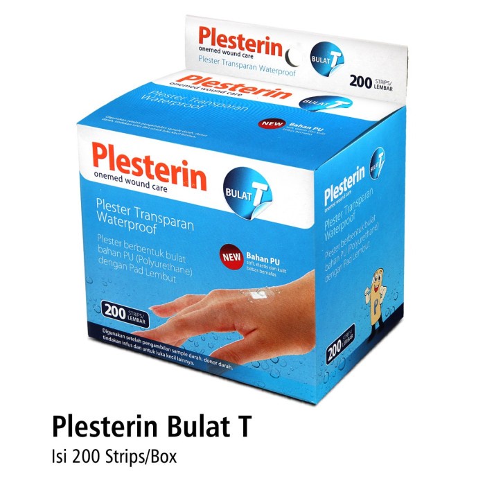 Plesterin Bulat T Transparan OneMed box isi 200pcs OJB