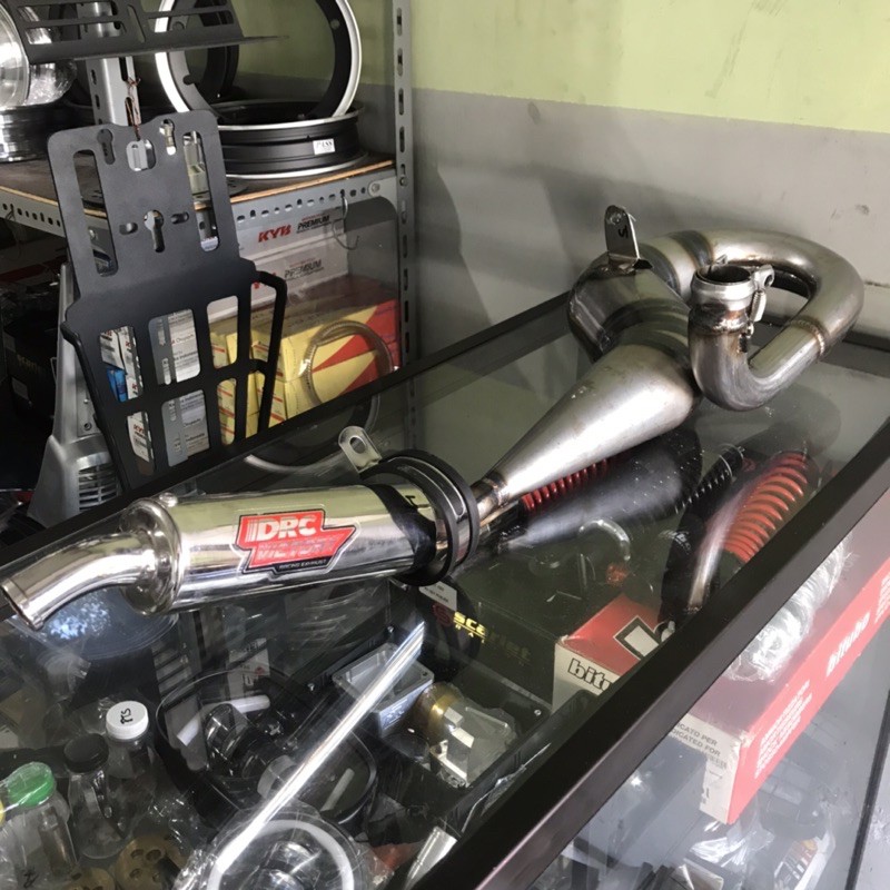 knalpot racing vespa drc victory kanan