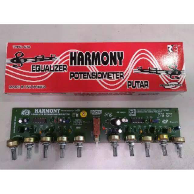 Kit equalizer stereo 2x5 10 chanel potensio putar