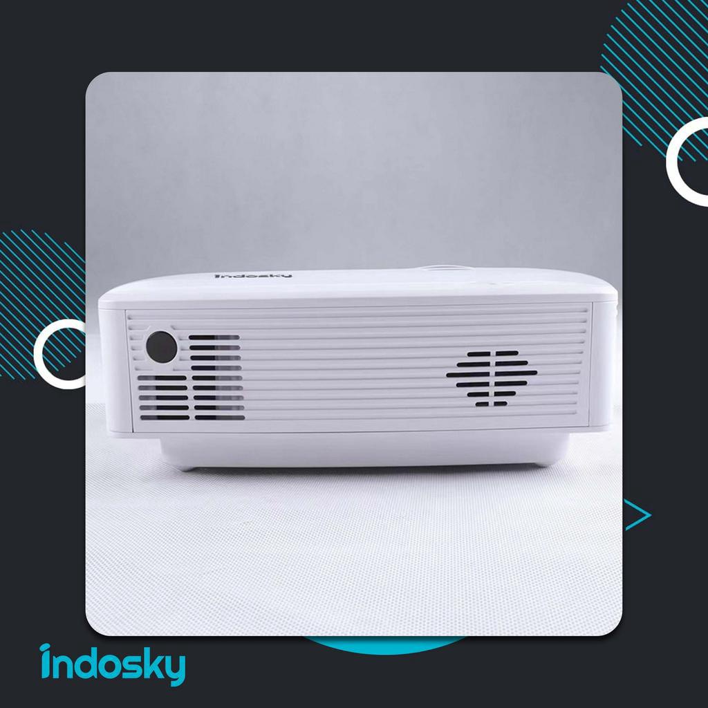 [GARANSI 1 TAHUN] PROYEKTOR INDOSKY M9 | PRODUK ORIGINAL | 100% ORIGINAL | PROJECTOR PORTABLE | MINI PROJECTOR | Pusat Proyektor Indonesia