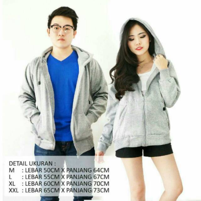 ZIPPER UNISEX LIGHT GREY