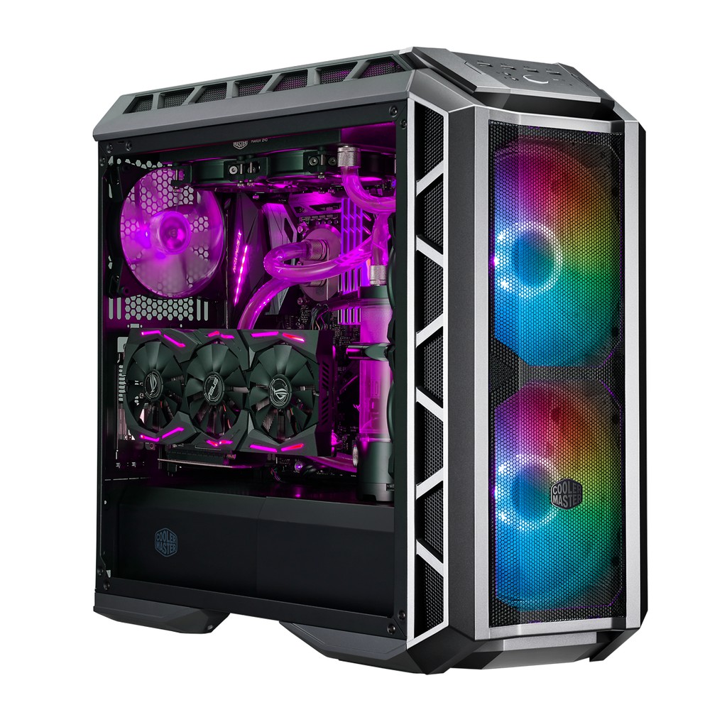 Cooler Master MasterCase H500P Mesh ARGB + 2 Fan ARGB Mid Tower Case