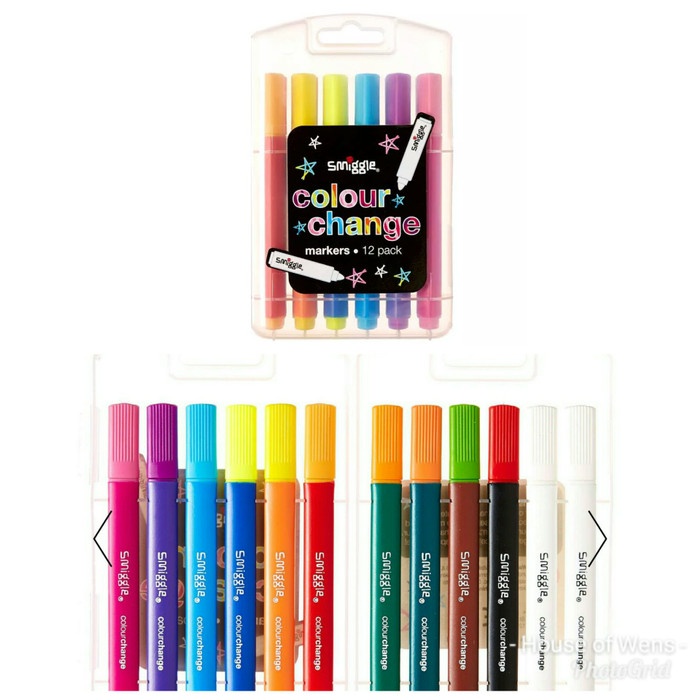 

Cantik Smiggle Colour Change Marker Pack X12 - Spidol Smiggle Hot Sale