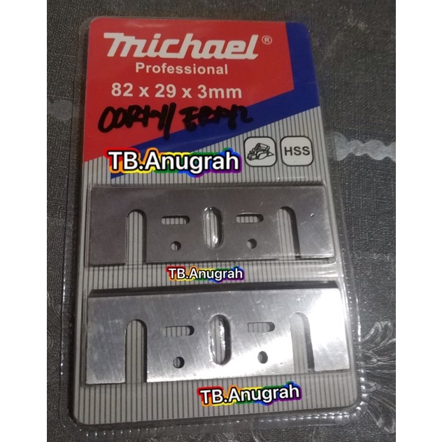 Mata Pisau serut Planer Blade MICHAEL 82 x 29 x 3mm Mata Pisau Serut Ketam Sugu Pasah