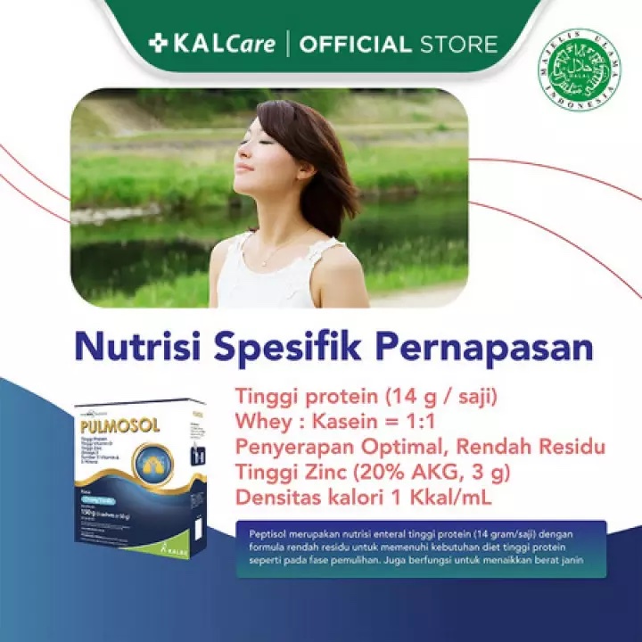 PULMOSOL 150gr Nutrisi Susu Untuk penderita Gangguan Pernafasan PPOK