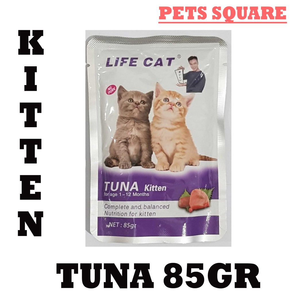 LIFE CAT POUCH KITTEN TUNA 85GR