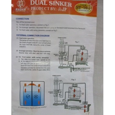 Pelampung Air Otomatis Radar ST-70 AB Original Dus Orange Bergaransi