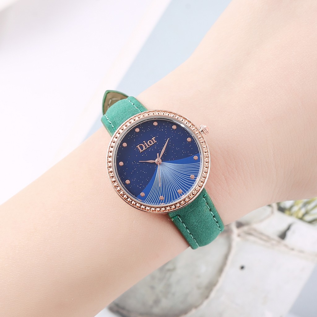 Berlian imitasi Quartz Watch Mode Belt Perhiasan Starry Virgin Table Jam Tangan Wanita J66