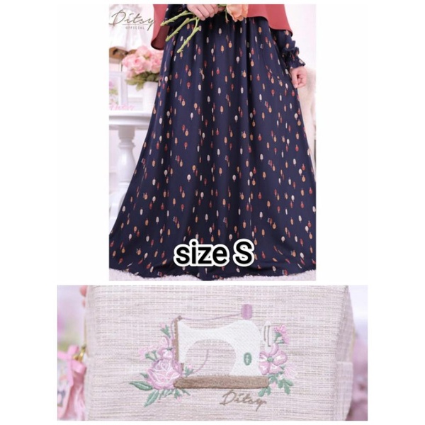 ❗READY❗Daster Ditsy Tree Midnight S edisi April 2022