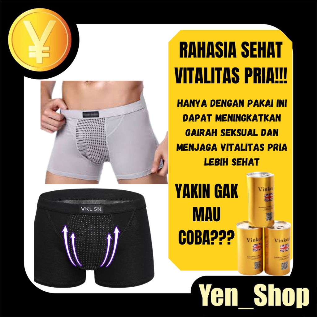 VCUN KCIN celana clana pakaian dalam dalem kesehatan pria anak laki laki cowok cowo dewasa boxer katun magnetic magnet seamless sport sexy jumbo pria original import murah