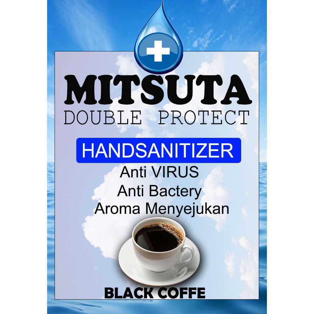 SPRAY Hand sanitizer FANCY Aroma BLACK COFFE - MEWAH 100ml Anti Bakteri Anti Virus Lembut dikulit