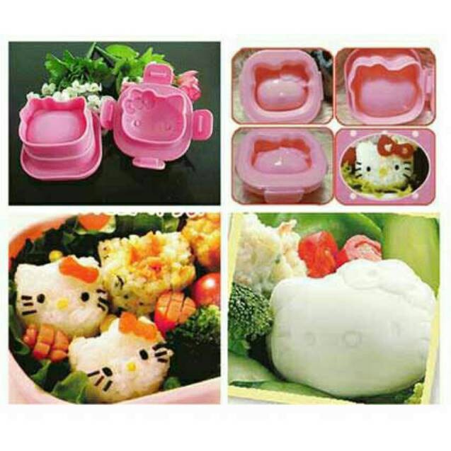 Cetakan Nasi Bento Telur Karakter - Cetakan Nasi Bentuk Kucing Cute Cetakan Bento Kucing Cetakan Makanan Bentuk Boneka Cetakan Bekal Anak