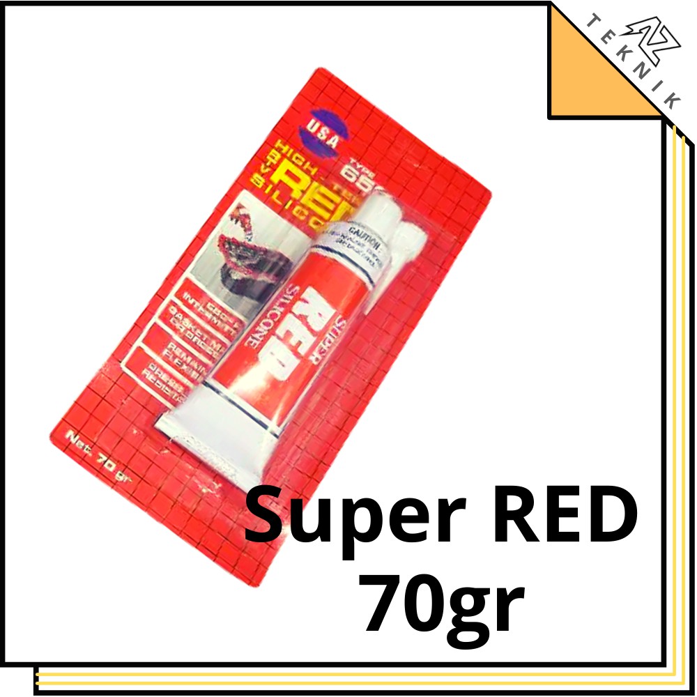 

Lem Paking Super Red Slikon Usa 70Gr