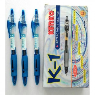 

LUSIN Pulpen Bolpen Ball Point Gel Pen KENKO K-1 0.5 mm Biru