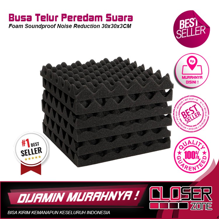 Busa Telur  Peredam  Suara Acoustic Foam Soundproof Noise 