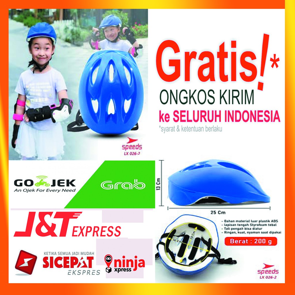 HELM SEPEDA ANAK / HELM SEPEDA / HELM SKATE ANAK / HELM ANAK / HELM SEPATU RODA INLINE SPEEDS