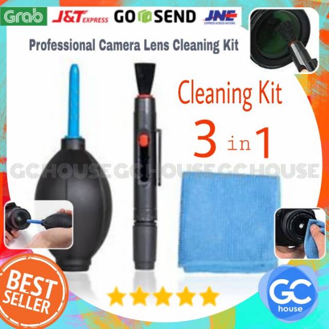 Cleaning Kit 3 in 1 set Pembersih Lensa Kamera DSLR Mirrorless Professional Camera LensPen Drybox