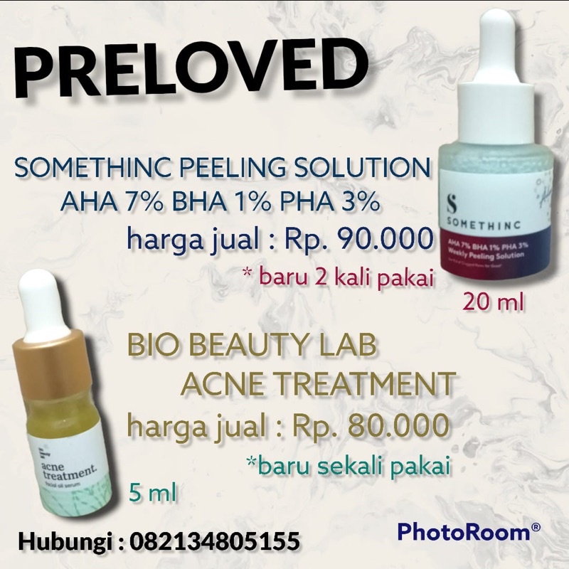 preloved somethinc✅ dan bio beauty lab✖️