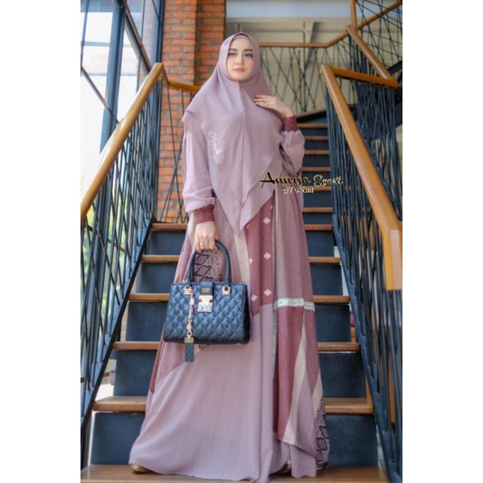 Set Syari Ceruty Babydoll | Gamis Annisa Syari by ASM | Gamis Original | Gamis Premium | Gamis Canti