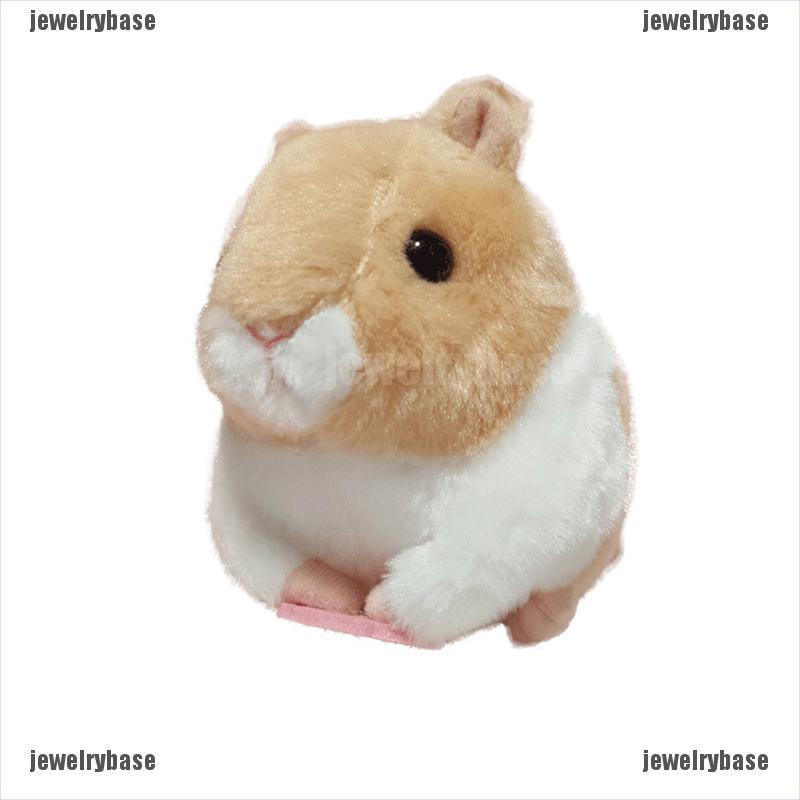 (Base) Mainan Boneka Plush Elektrik Bentuk Hamster Lucu Untuk Hadiah Anak