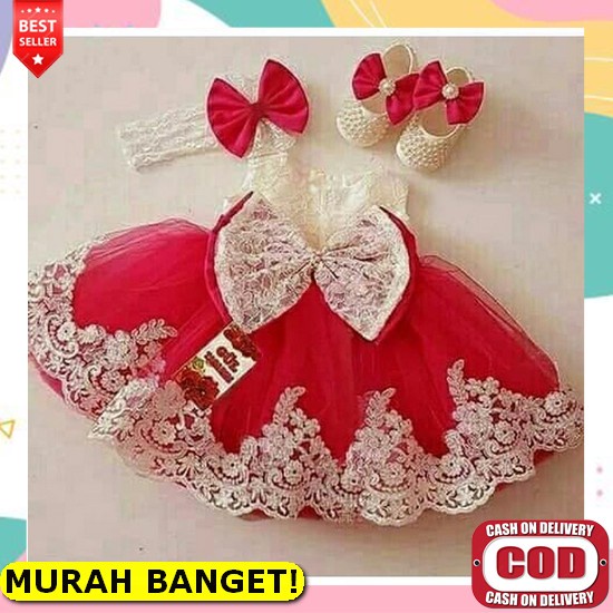 Dress Baby Girl Sequin Newborn-4Y (Disney, Baby Gap, H&M Dll) Bayi Perempuan, Anak Cewek Branded [Dr