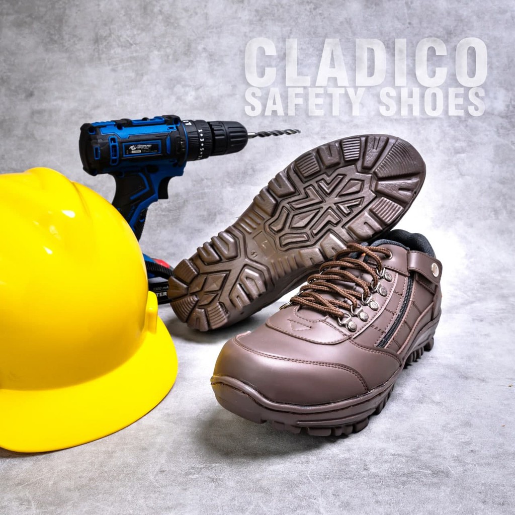 Sepatu Safety Pria Ujung Besi Kerja Proyek Lapangan Sefty Shoes Cocok Kerja Proyek Outdoor Haking Mendaki Gunung Berkendara