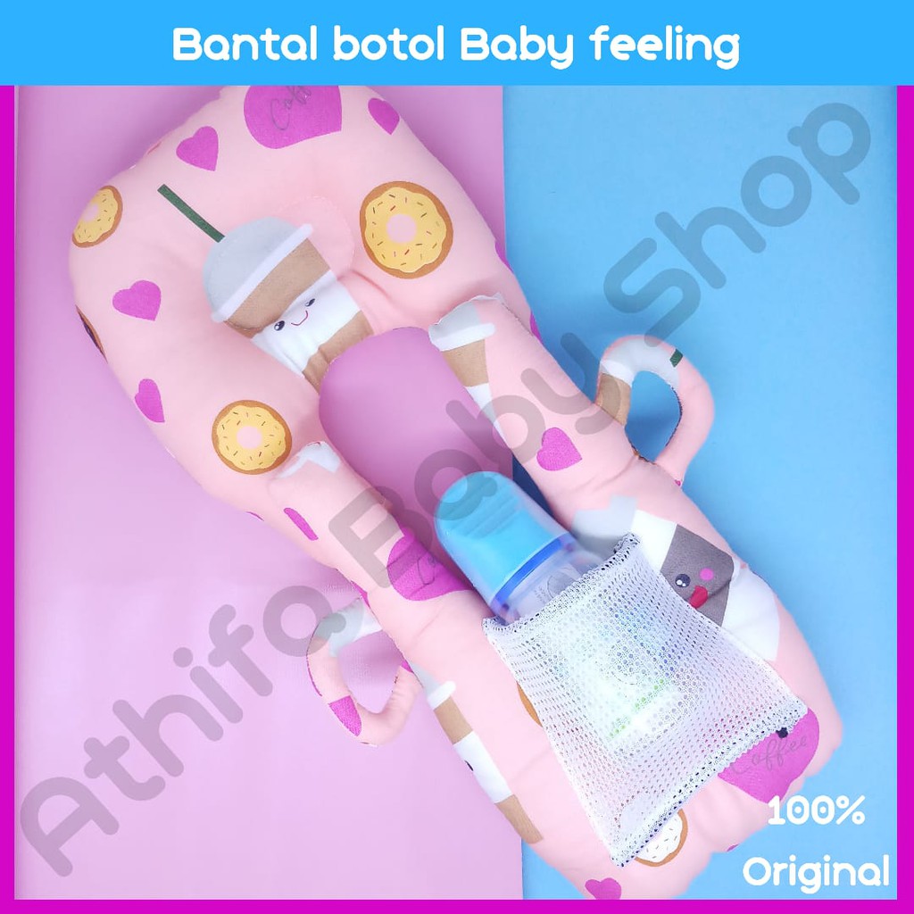 Bantal Menyusui Bantal Penyangga Penahan Botol Susu Bayi Lazy Pillow Peang Baby Feeling