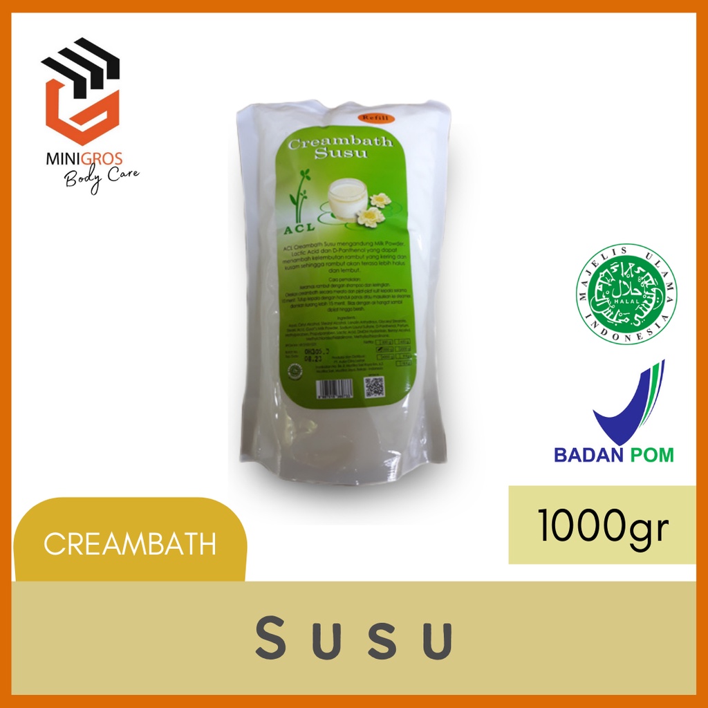 ACL Creambath Susu | Krimbat Rambut Susu Salon | Krimbat Rambut Susu Kiloan 1000gr / 1kg