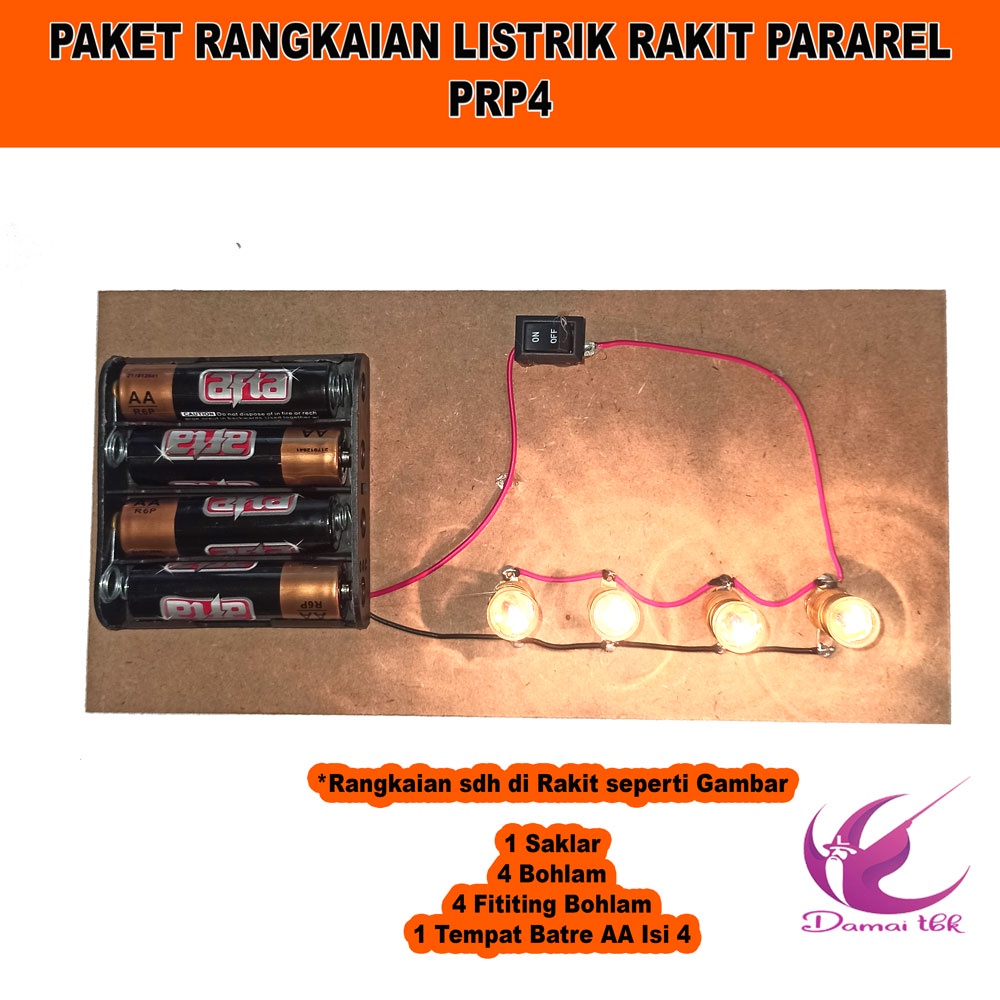 

Paket Rangkaian Listrik Rakit Paralel PRP4 - Rangkaian Praktek IPA SD