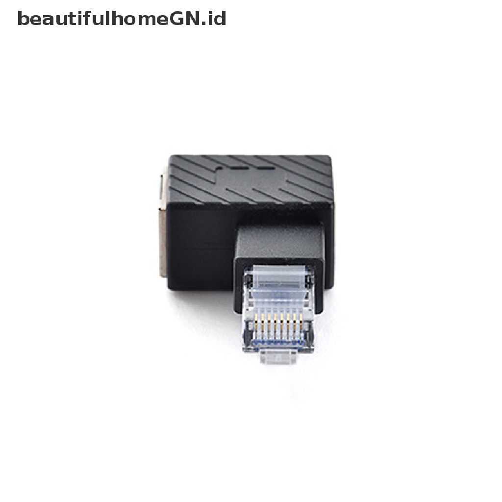 { beautifulhomeGN.id } 90 Degree 270 Degree Up Down Left Right Multi-angle RJ45 Male to Female Lan ~