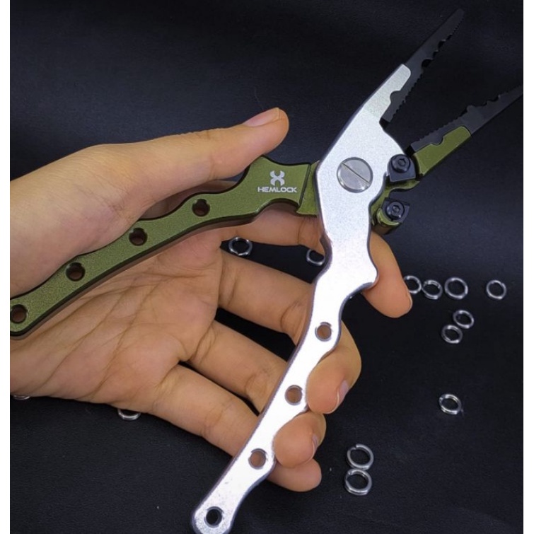 TANG SPLIT RING Besar Popping Jigging HEMLOCK berbahan  Alumuniium