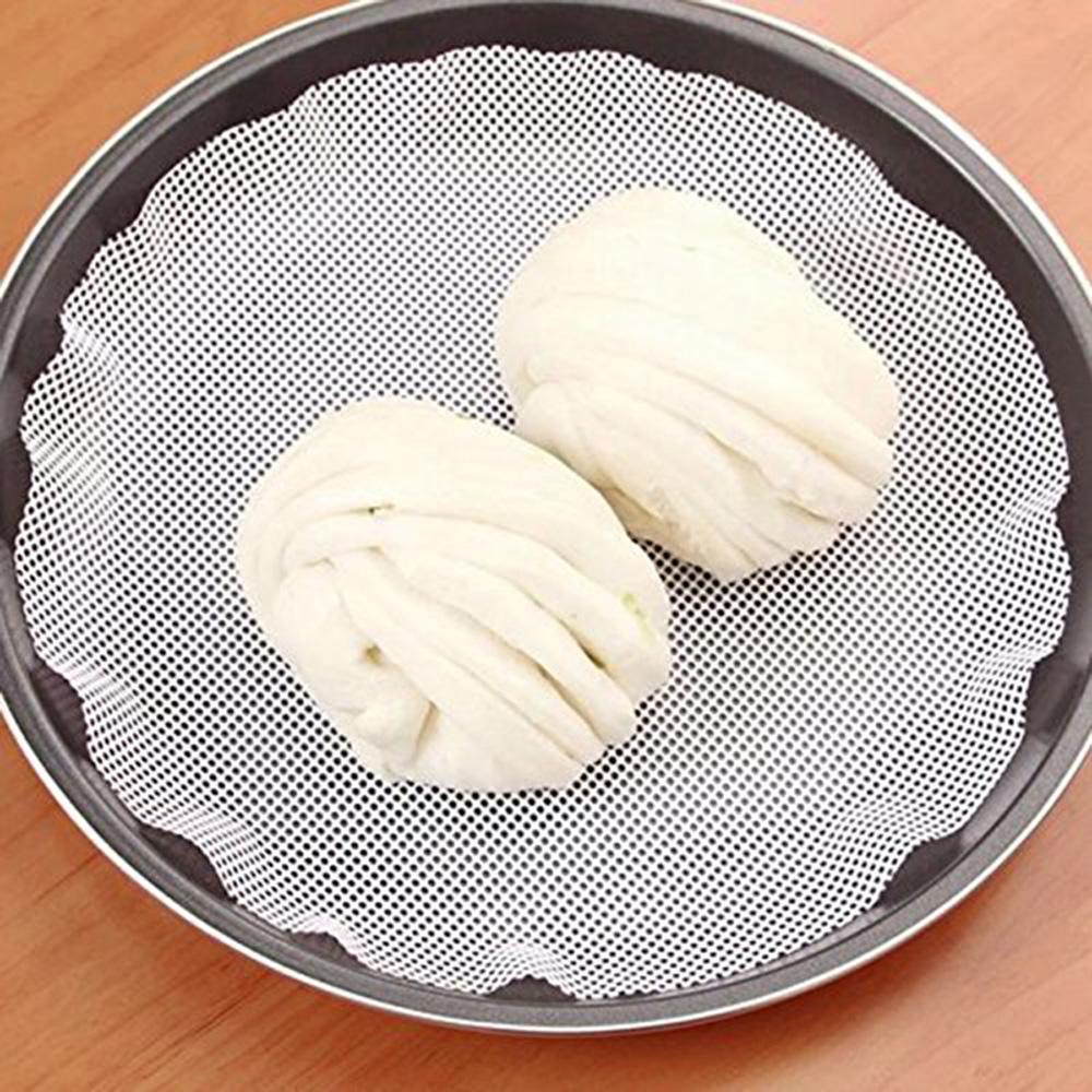 Nickolas1 Mesh Mat Non Stick 5Pcs Restoran Roti Pangsit Aksesoris Dapur Home Steamer Paper