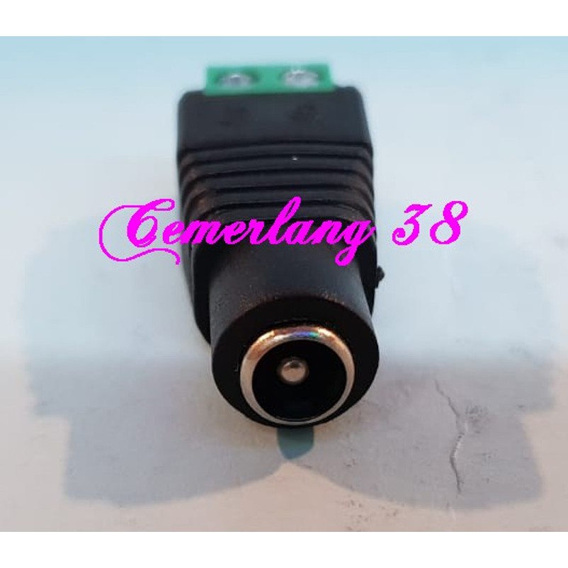 Jack DC CCTV Power Female / Connector Camera CCTV Betina / Jack DC kamera pengintai cewek cw