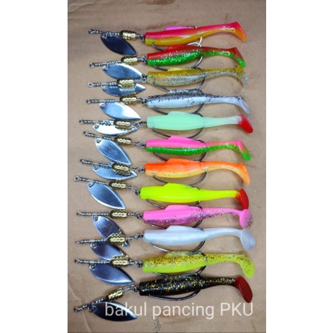 SPINNER IN LINE INLINE. + SOFT LURE. BY RJF LURE. Umpan dalam. umpan gabus. umpan karet. umpan toman