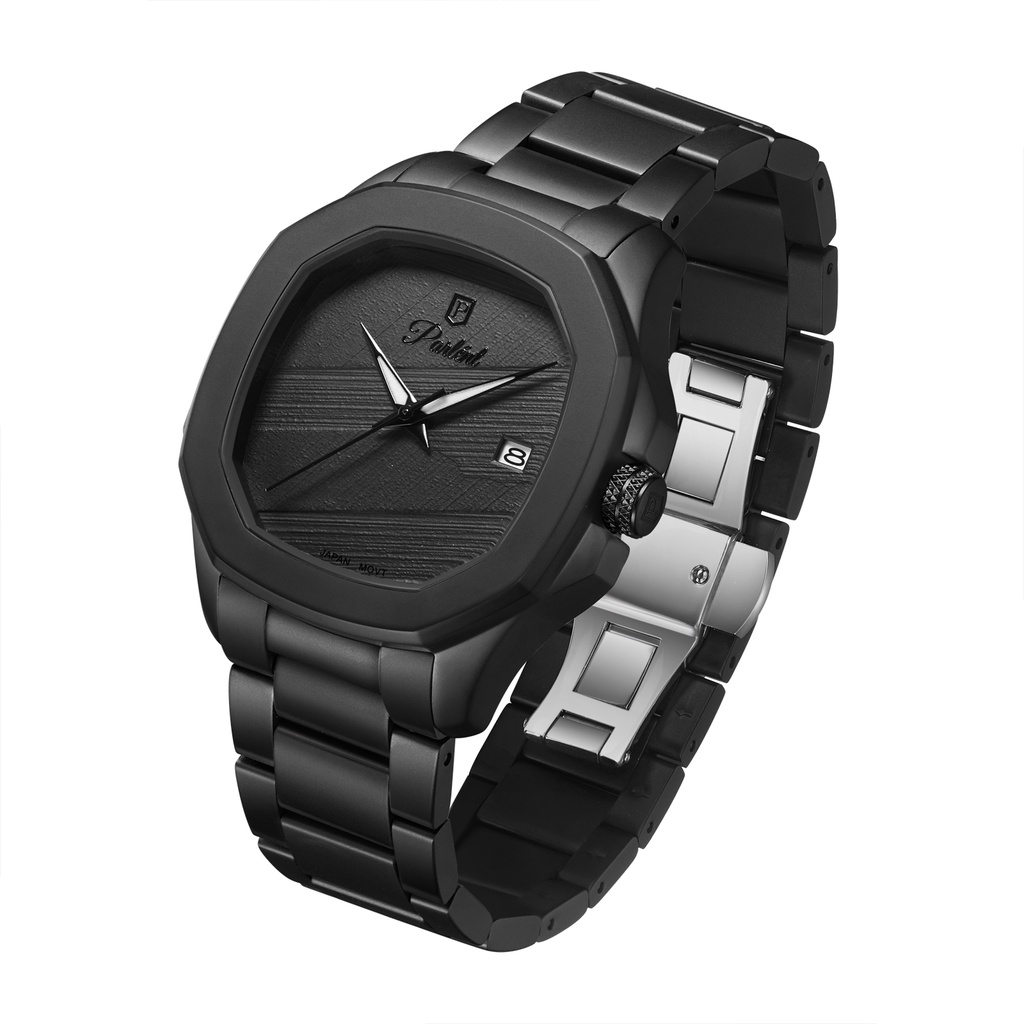 Jam Tangan Pria Parlent Gallant Graphite Steel Black