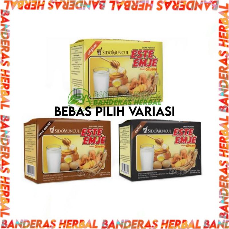 

Este Emje Sidomuncul box 5s STMJ Susu Telur Madu Jahe dengan Ginseng