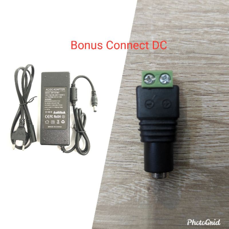 Adaptor Power Suply CCTV 12V 5 A 5A + connect DC