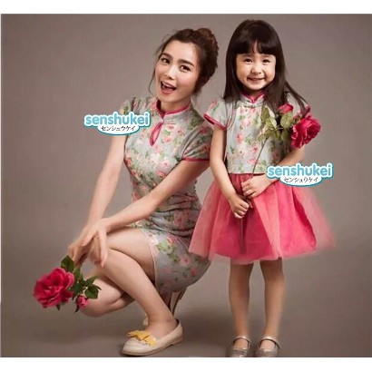 Baju Imlek | Sincia Flower Ibu &amp; Anak