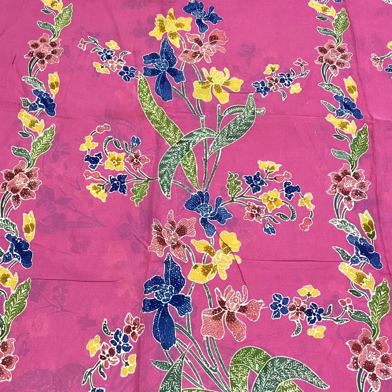SBPA04P02 - Sarung Encim / Batik Encim Paris Cap Kombinasi Tulis Pekalongan